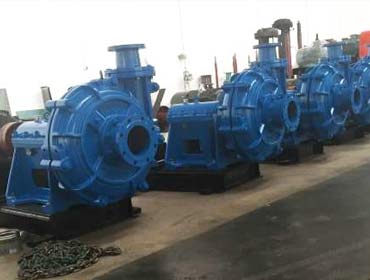 Order of China Local Slurry Pumps